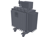 Power Transformer 160kVA 3D Model preview