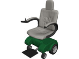 Power Wheelchair 3D Model preview