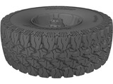ProComp Xtreme A/T & wheel 3D Model