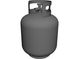 Propane Cylinder, 20 lb 3D Model preview
