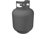 Propane Cylinder, 20 lb 3D Model