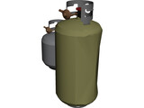 Propane Tanks 3D Model preview
