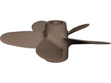 Propeller 5 Blades 3D Model preview