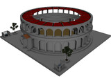 Provincial Ancient Arena 3D Model preview