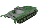 PT 76 Amphibious Tank 3D Model preview