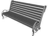Public Chair 3D Model preview