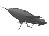 Pulp Starship 3D Model