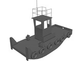 Push Boat 3D Model preview