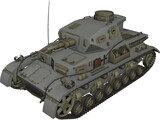 PzKpfw IV Aust D (Tiger) 3D Model preview