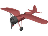PZL P.11C 3D Model preview