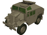 Quad Gun Tractor 3D Model preview