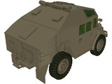 Quad Gun Tractor 3D Model