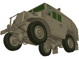Quad Gun Tractor 3D Model