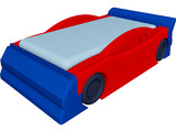 Race Car Bed 3D Model preview