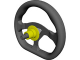 Race Car Steering Wheel (10 Inch For Small Formula Car) 3D Model preview