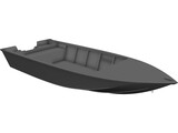 Racing Boat 3D Model preview
