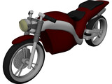 Racing Motorbike Concept 3D Model preview