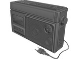 Radio Cassette Sanyo M270F 3D Model preview