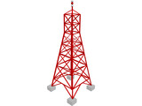 Radio Transmission Tower 3D Model preview