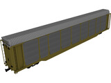 Railroad AutoCarrier 3D Model preview