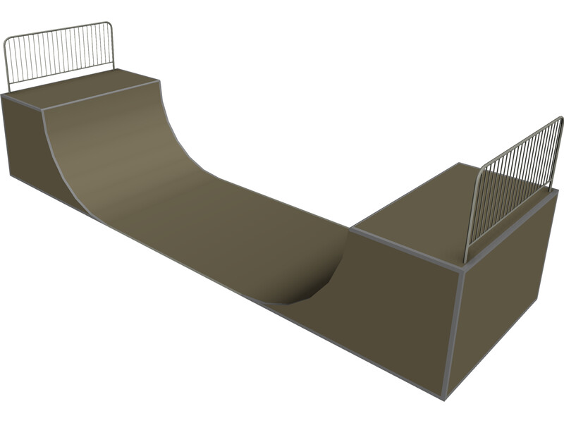 Ramp for Skeating 3D Model