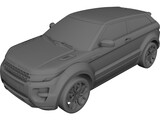 Range Rover Evoque Coupe (2011) 3D Model preview