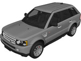 Range Rover Sport (2008) 3D Model preview
