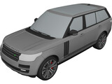 Range Rover SVA Dynamic LWB (2017) 3D Model preview
