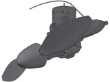 RC Cameron Plane Engine 3D Model