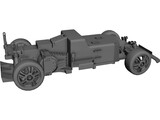 RC Car Chassis 3D Model preview