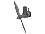 RC Cox 0.48 3D Model preview
