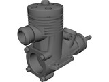 RC Engine Model 2cc 3D Model preview