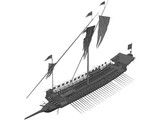 Reale War Ship 3D Model preview