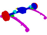Rear Axle Assembly 3D Model