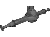 Rear Axle 3D Model preview