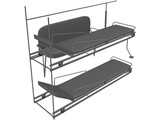 Rear Seats for Ambulance 3D Model