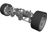 Rear Suspension 3D Model preview