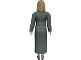 Reception Girl 3D Model preview