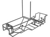 Recumbent Bike Frame 3D Model preview