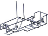 Recumbent Bike Frame 3D Model