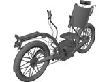 Recumbent Electric Bicycle 3D Model preview