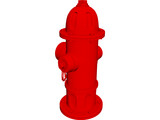 Red Fire Hydrant 3D Model preview
