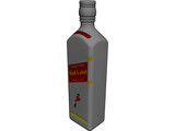 Red Label Bottle 3D Model preview