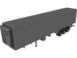 Reefer Trailer 3D Model preview