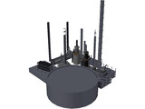 Refinery Plant 3D Model