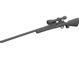 Remington Model 70 Hunting Rifle 3D Model preview