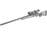 Remington Model 70 Hunting Rifle 3D Model