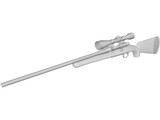 Remington Model 70 Hunting Rifle 3D Model