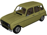 Renault 4 3D Model preview