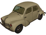 Renault 4CV (1946) 3D Model preview
